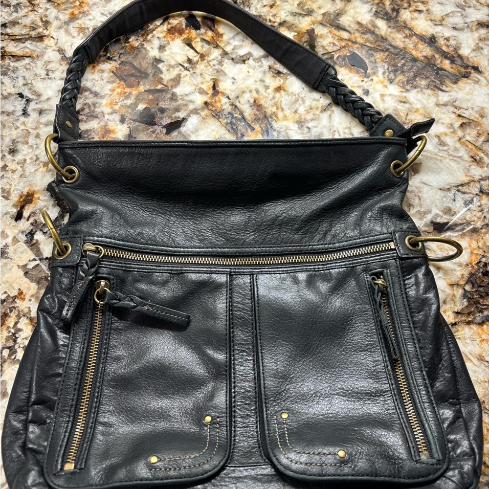 The Sak Black Leather Shoulder Bag - Picture 13 of 13